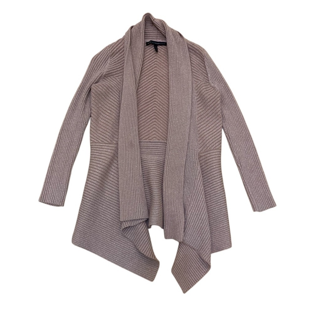 White House Black Market XS Dusty Rose Open Front‎ Cardigan Sweater